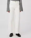 Paige Anessa 31" With Utility Pockets And Raw Hem Jean In Tonal Ecru In White