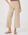 Paige Anessa Ankle Wide Leg Jean In Vintage Soft Sand In Butter Ecru