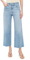 Paige Anessa Ankle Wide Leg Jeans In Tune Distressed