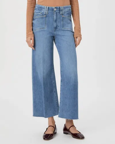 Paige Anessa Crop Flare In Sunnie Distressed