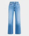 Paige Womens Familia Eco Harper Wide-leg High-rise Stretch-denim Jeans In Flamenco Distressed