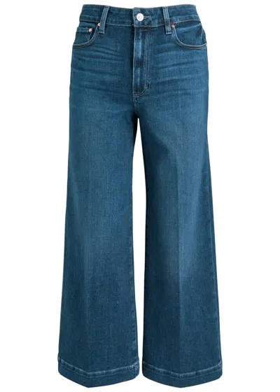 Paige Anessa Cropped Wide-leg Jeans