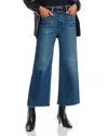 PAIGE ANESSA CROPPED WIDE LEG RAW HEM JEANS IN LOVEJOY