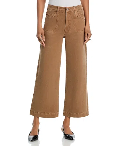 Paige Anessa High Rise Ankle Jeans In Vintage Canewood In Black