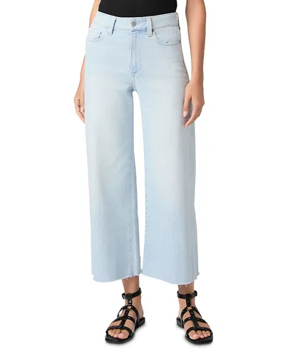 Paige Anessa High Rise Ankle Wide Leg Jeans In Motif In Blue