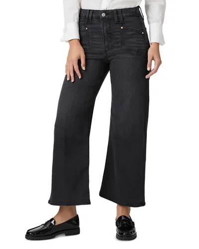 Paige Anessa High Rise Ankle Wide Leg Jeans In Renetta