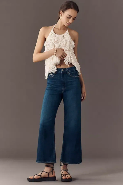 Paige Anessa High-rise Crop Wide-leg Jeans In Blue