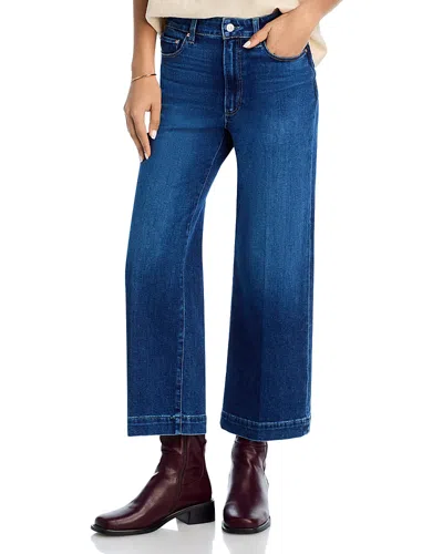 Paige Anessa High Rise Cropped Wide Leg Jeans In Kindered In Kindred