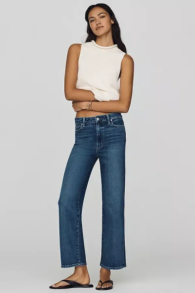 Paige Anessa High Rise Straight Jeans In Blue