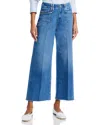 Paige Anessa High Waist Wide Leg Jeans In Blue