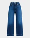 Paige Anessa High Rise Cropped Wide Leg Jeans In Kindered In Kindred