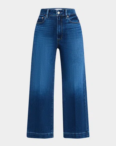 PAIGE ANESSA HIGH-RISE WIDE-LEG ANKLE JEANS