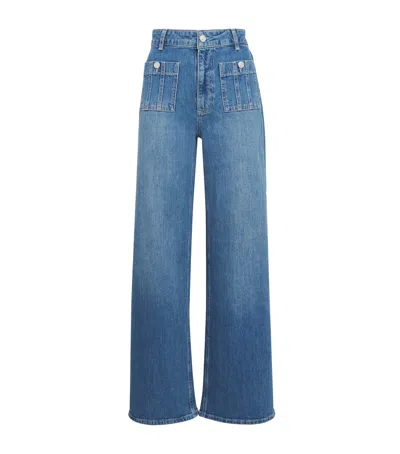 PAIGE ANESSA HIGH-RISE WIDE-LEG JEANS