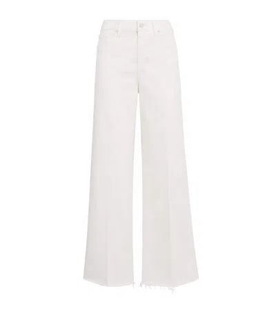 Paige Anessa High-rise Wide-leg Jeans In White