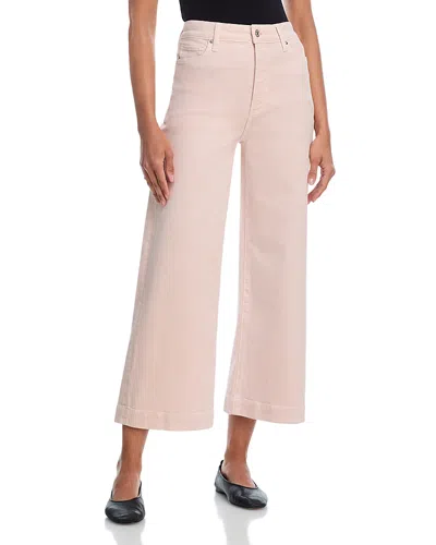 Paige Anessa High Rise Wide Leg Jeans In Vintage Rosa In Pink