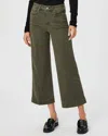 Paige Anessa High Rise Wide Leg Pants In Vintage Bayou Green In Green