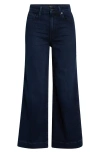 Paige Anessa High Waist Ankle Wide Leg Jeans In Blue