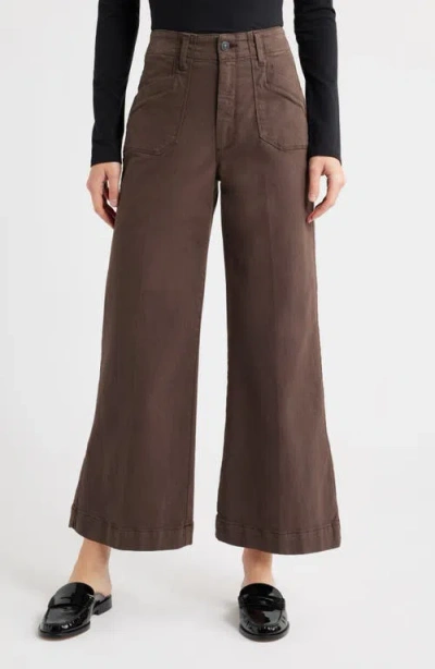 Paige Anessa High Waist Ankle Wide Leg Utility Pants