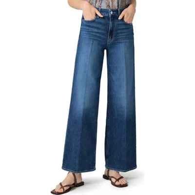 Paige Anessa High Waist Wide Leg Jeans In Blue