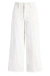 Paige Petites Anessa High Rise Wide Leg Jeans In Tonal Ecru In Tonal Ecru