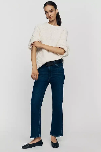 Paige Anessa High-rise Straight-leg Jeans In Blue