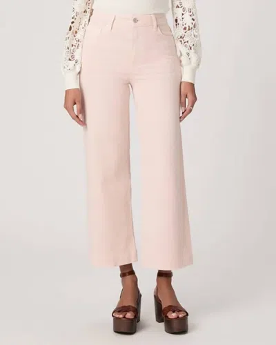 Paige Anessa High-rise Wide Leg Jeans In Vintage Rosa In Pink