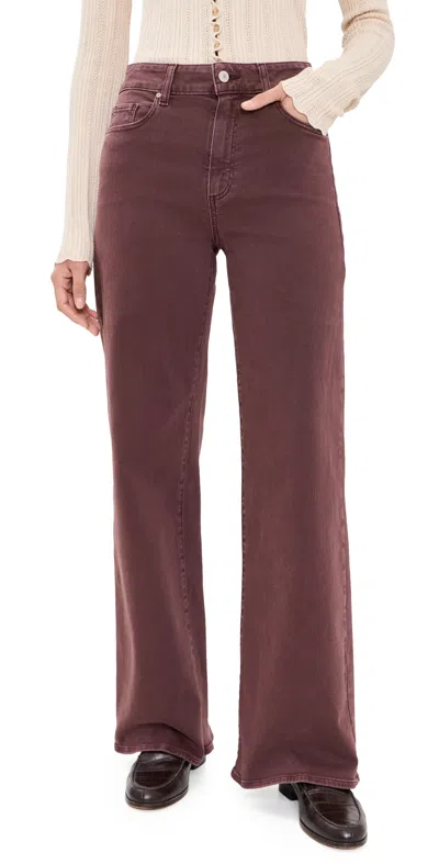 Paige Anessa Jeans 31 Vintage Wild Mulberry In Brown