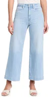 Paige Arellia Ankle Jeans With Wide Undone Hem In Martini