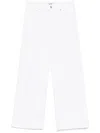 Paige Sasha Ankle Wide Cuff Jeans In Tonal Ecru In White