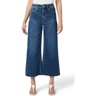 Paige Petites Anessa High Rise Wide Leg Jeans In Venetian Breeze In Blue