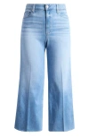 PAIGE PAIGE ANESSA RAW HEM HIGH WAIST WIDE LEG JEANS