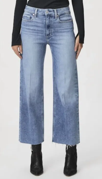 Paige Anessa Raw Hem Jeans In Bebop In Multi