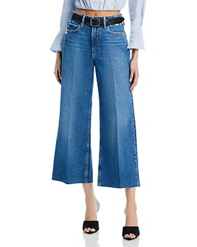 Paige Anessa Raw Hem Jeans In Le Club In Blue