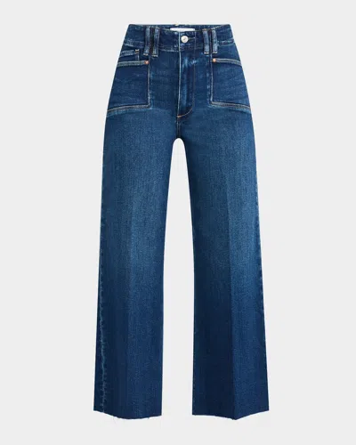 Paige Anessa Raw Hem Jeans With Set-in Pockets In Amoroso