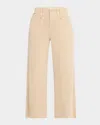 Paige Womens Vintage Camel Tan Cameron Ankle Patch-pockets Stretch-denim Trousers In Vintage Soft Sand