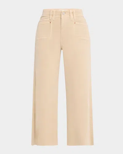 PAIGE ANESSA RAW HEM JEANS WITH SET-IN POCKETS