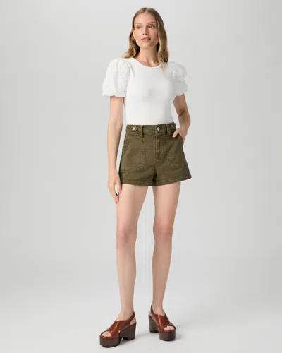 Paige Anessa Shorts Vintage Meadow Spring In Green