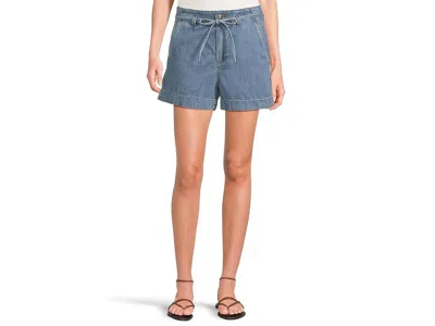 Paige Anessa Shorts With Waist Tie In Tranquility In Blue