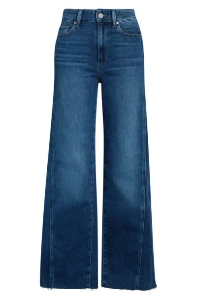 Paige Anessa Twisted Out Flare Jeans In Blue