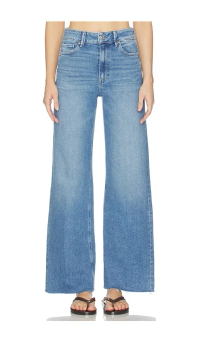 Paige Anessa Undone Hem Jeans In Blue