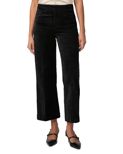 Paige Anessa Velvet Pants In Black Overdye