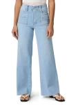 Paige Anessa Welt Pocket High Waist Wide Leg Jeans