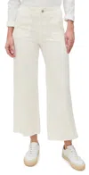 PAIGE ANESSA WELT UTILITY POCKET PANTS TONAL ECRU