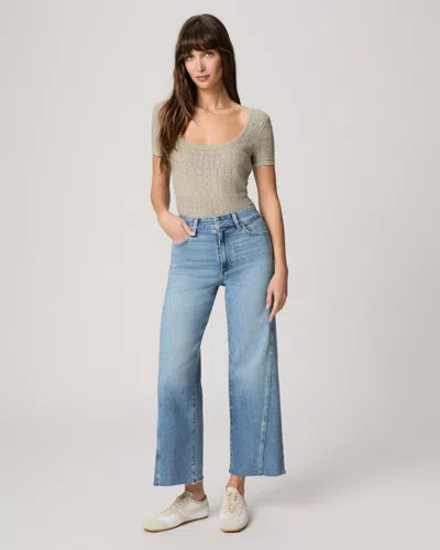 Paige Anessa Wide Leg Jean In Blue
