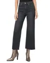 Paige Anessa High Rise Wide Leg Ankle Jeans In Black Lotus In Multi
