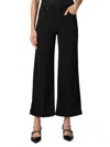 Paige Womens Anessa High-rise Wide-leg Stretch-denim Jeans Black Shadow In Black