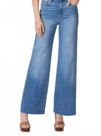 Paige Womens Flamenco Distressed Anessa Raw-cuff Straight-leg Stretch-denim Blend Jeans