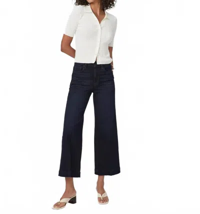 Paige Anessa Ankle Wide Leg Jeans In Duchess In Blue