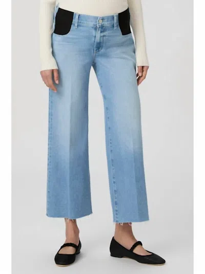 Paige Anessa Wide Leg Jean In Luminaries In Blue