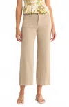 Paige Anessa Wide Leg Jean In Vintage Soft Sand In Multi
